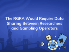 the rgra would require data sharing between researchers and gambling operators 240x180