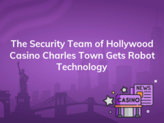 the security team of hollywood casino charles town gets robot technology 240x180